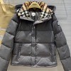 BURBERRY CHECK HOODED PADDING - 버버리 체크 후드 패딩