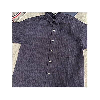 CHRISTIAN DIOR OBLIQUE KASURI SHIRT - 크리스찬 디올 오블리크 카스리 반팔셔츠