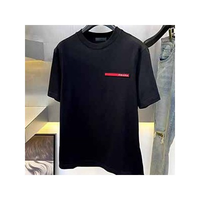 PRADA LOGO T-SHIRT - 프라다 반팔 티셔츠