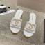 CHANEL CC LOGO SLIPPER - 샤넬 CC로고 슬리퍼