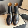 GUCCI INTERLOCKING GG CHAIN ANKLE BOOTS - 구찌 인터로킹 GG 체인 앵클 부츠