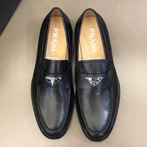 PRADA LEATHER LOAFER - 프라다 남성용 가죽 로퍼