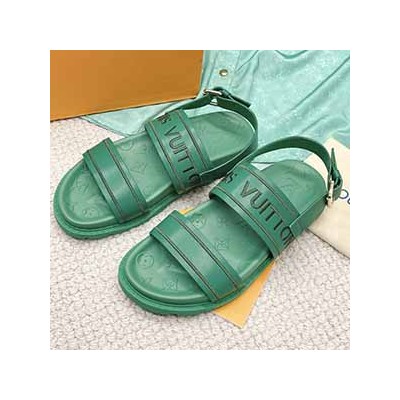 LOUIS VUITTON BIG LOGO MONOGRAM VELCRO SANDAL - 루이비통 빅로고 모노그램 벨크로 샌들