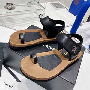 CHANEL VELCRO FLOPS SANDAL - 샤넬 벨크로 쪼리 샌들