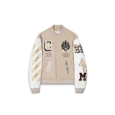 OFF WHITE PATCH DETAILED BOMBER - 오프화이트 패치 디테일 봄버