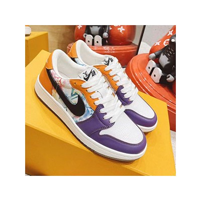 LOUIS VUITTON x NIKE COLLABORATION ARI JORDAN1 LOW - 루이비통 나이키 콜라보 에어조던1 로우 한정판 스니커즈