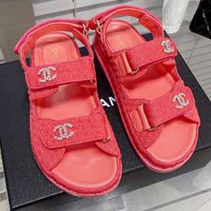 CHANEL VELCRO SANDAL - 샤넬 벨크로 여성용 샌들