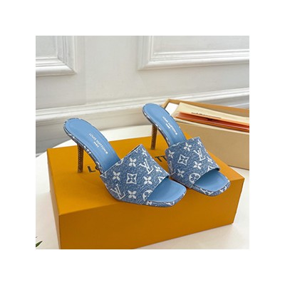 LOUIS VUITTON DENIM PUMPS - 루이비통 데님 펌프스