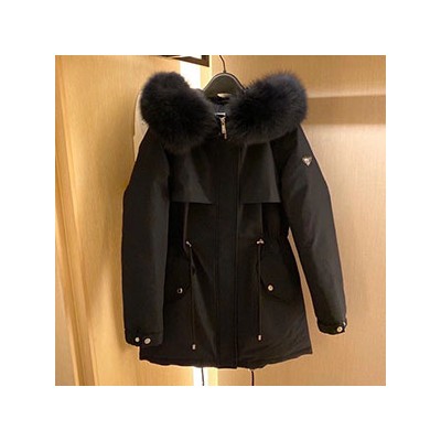 PRADA LADY FOX FUR HOODIE PADDING - 프라다 폭스퍼 후드 패딩