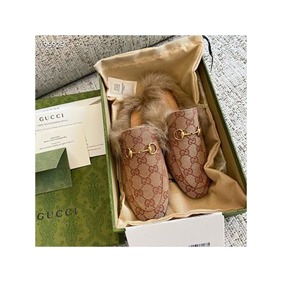 GUCCI PRINCETOWN FUR BLOAFER - 구찌 프린스타운 퍼 블로퍼