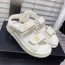 CHANEL VELCRO SANDAL - 샤넬 벨크로 여성용 샌들