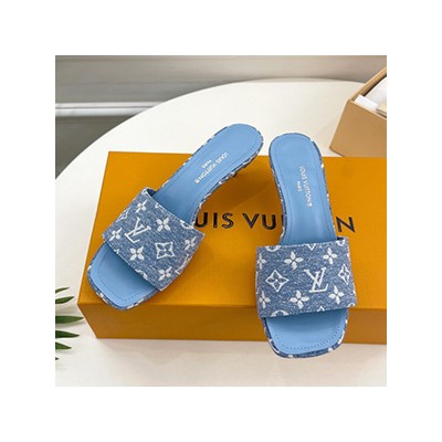 LOUIS VUITTON DENIM PUMPS - 루이비통 데님 펌프스