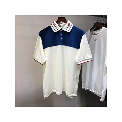 GUCCI SHORT COLLAR T SHIRT - 구찌 카라 반팔티셔츠