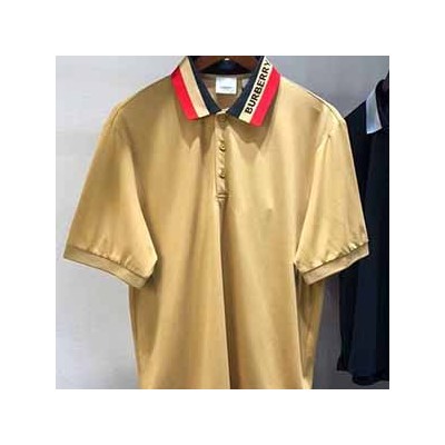 BURBERRY LOGO COLLAR T SHIRT - 버러리 카라 반팔 티셔츠