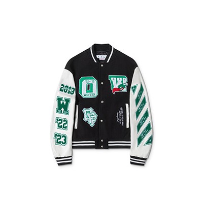 OFF WHITE PATCH DETAILED BOMBER - 오프화이트 패치 디테일 봄버