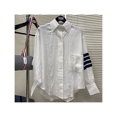 THOM BROWNE ARMBAND OXFORD SHIRT - 톰브라운 사선완장 셔츠