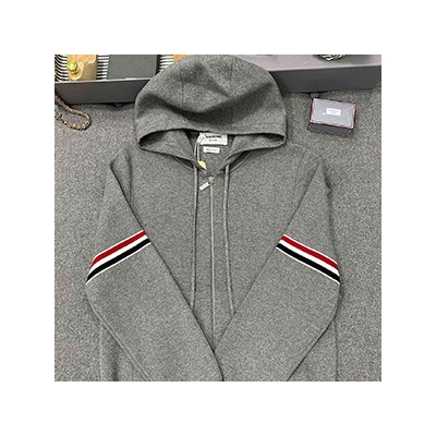 THOM BROWN KNIT HOOD JACKET - 톰브라운 니트 후드 자켓