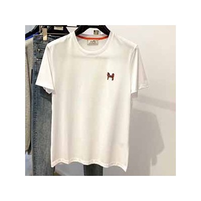 HERMES HORSE LOGO SHORT T-SHIRT - 에르메스 로고 반팔 티셔츠