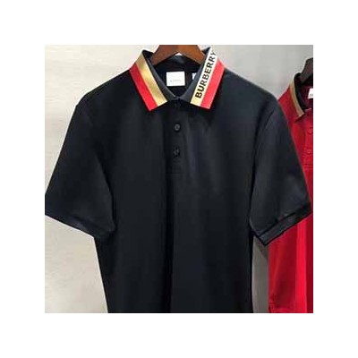 BURBERRY LOGO COLLAR T SHIRT - 버러리 카라 반팔 티셔츠