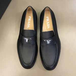 PRADA LEATHER LOAFER - 프라다 남성용 가죽 로퍼