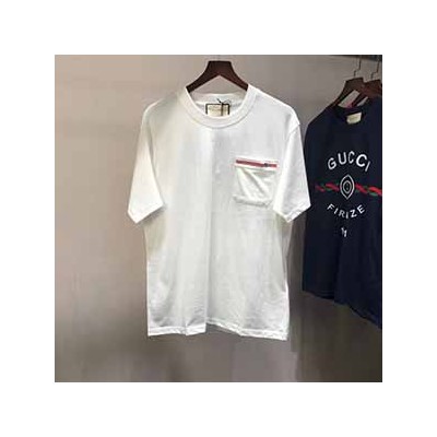 GUCCI LOGO POKET T SHIRT - 구찌 GG 로고 포켓 반팔 티셔츠