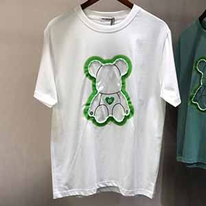 BALENCIAGA BEAR LOGO T SHIRT - 발렌시아가 베어 로고 반팔 티셔츠