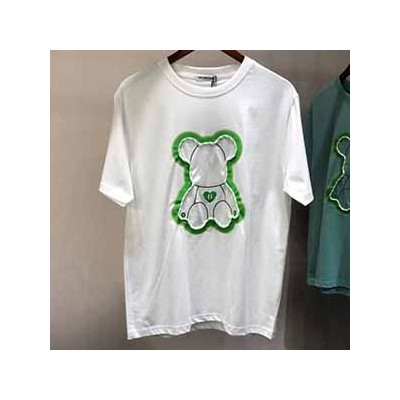 BALENCIAGA BEAR LOGO T SHIRT - 발렌시아가 베어 로고 반팔 티셔츠