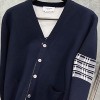 THOM BROWN AIRPLANE JACQUARD GARDIGAN - 톰브라운 플레인 자카드 가디건