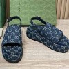 GUCCI SUPREME PLATFORM SANDAL - 구찌 수프림 플랫폼 샌들