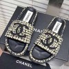 CHANEL TWEED SLIPPER - 샤넬 트위드 여성용 슬리퍼