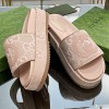 GUCCI JUMBO GG PLATFORM SANDAL - 구찌 점보 GG 플랫폼 샌들