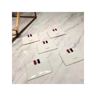 [2017 NEW ARRIVAL] THOM BROWNE CARD WALLET - 톰브라운 화이트 남녀공용 카드지갑