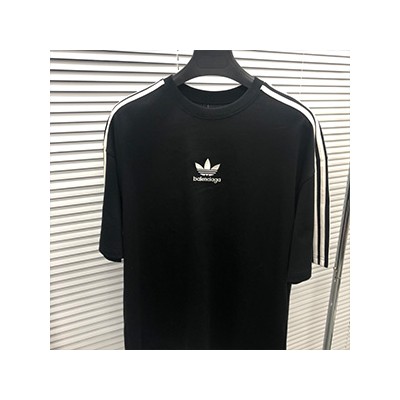 BALENCIAGA X ADIDAS LOGO T SHIRT - 발렌시아가 아디다스 콜라보 로고 반팔티셔츠