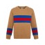 GUCCI STRIPED WOOL BLEND JUMPER - 구찌 스트라이프 울 블렌드 점퍼