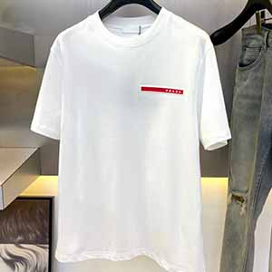 PRADA LOGO T-SHIRT - 프라다 반팔 티셔츠