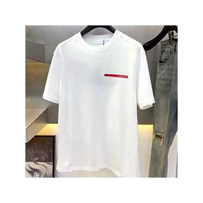 PRADA LOGO T-SHIRT - 프라다 반팔 티셔츠