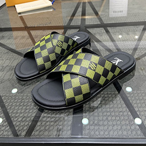 LOUIS VUITTON DAMIER SUMMER SLIPPER - 루이비통 다미에 섬머 슬리퍼