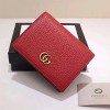 GUCCI GG LEATHER CARD CASE WALLET - 구찌 GG 가죽 카드 케이스 겸 반지갑