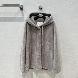 MAXMARA HOODED SHEEPSKIN JACKET - 막스마라 후드 양가죽 자켓