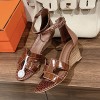 HERMES LEGEND WEDGE SANDAL - 에르메스 레전드 웨지 샌들