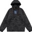 LOUIS VUITTON BLACK FLOWER MONOGRAM PUFFER - 루이비통 블랙 플라워 모노그램 푸퍼 자켓