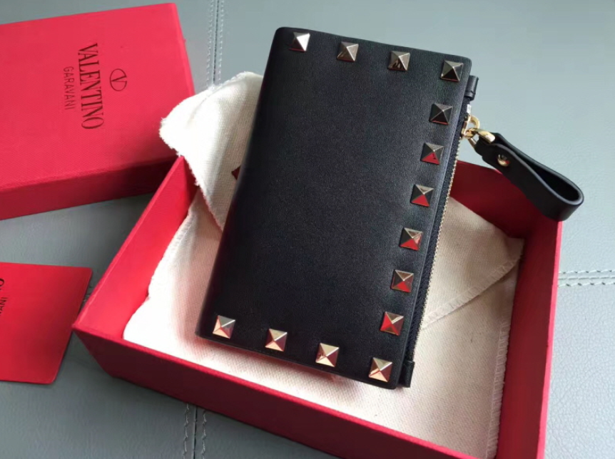 VALENTINO ROCKSTUD CARD CASE - 발렌티노 락스터드 동전지갑 카드케이스