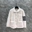 THOM BROWN FOUR BAR JACKET - 톰브라운 사선 양털자켓