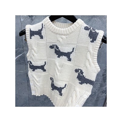 THOM BROWN HECTOR ICON KNIT VEST - 톰브라운 헥터 아이콘 니트 조끼