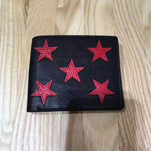 YVESSAINT LAURENT LEATHER STAR PRINT WALLET - 입생로랑 가죽 별 프린트 지갑