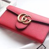 GUCCI GG MARMONTE LEATHER WALLET - 구찌 GG 마몬트 가죽 장지갑