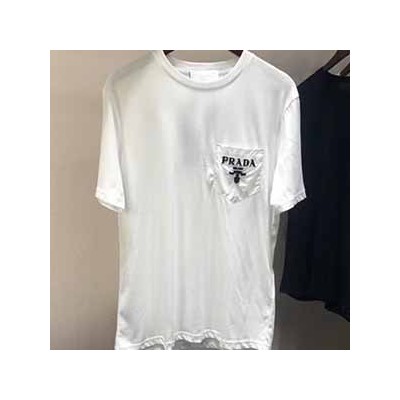 PRADA LOGO T-SHIRT - 프라다 로고 프린팅 반팔 티셔츠