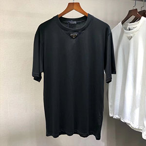 PRADA SHORT SLEEVE T SHIRT - 프라다 삼각로고 반팔티셔츠