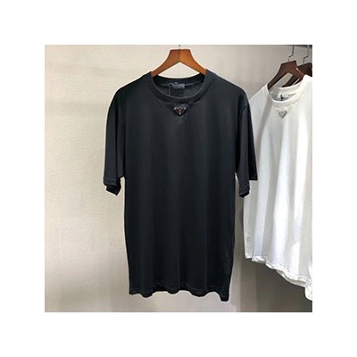 PRADA SHORT SLEEVE T SHIRT - 프라다 삼각로고 반팔티셔츠