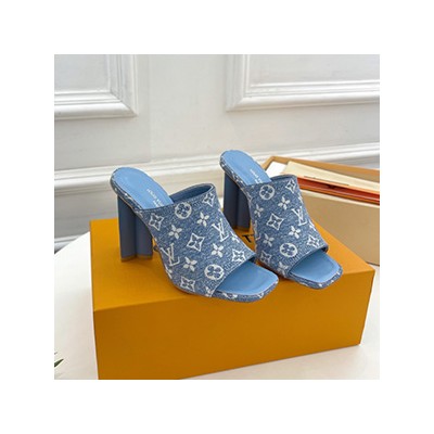 LOUIS VUITTON DENIM PUMPS - 루이비통 데님 펌프스